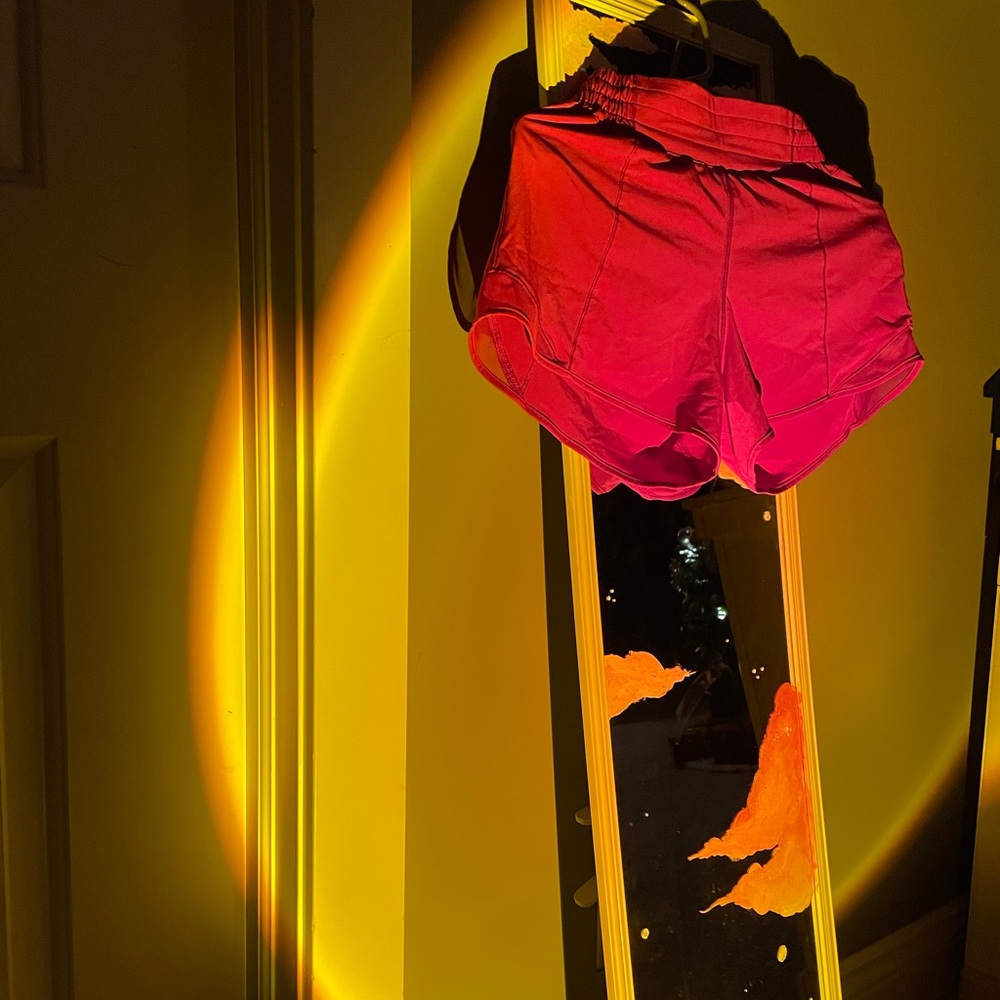 Hot pink lulu lemon hotty hot shorts